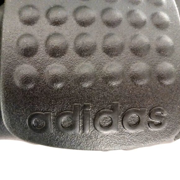 Adidas Adissage 360Rec Mens Slides -Sandals Size 13 Black New Tags + Free Socks - Picture 7 of 8